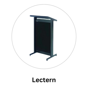 black lectern