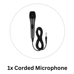 corded microphone black