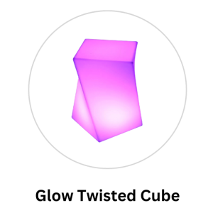 purple glow twisted cube