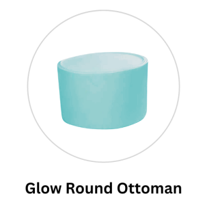 glow round ottoman