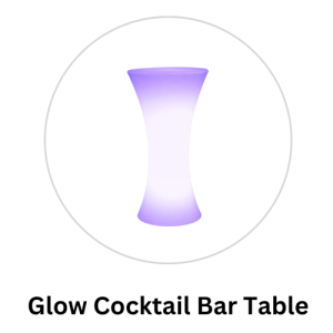 glow cocktail bar table