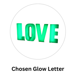 glow letters love