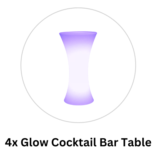 glow cocktail bar table