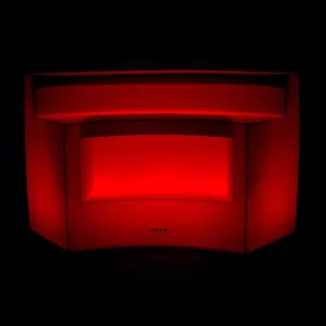 Red Curved Glow Bar