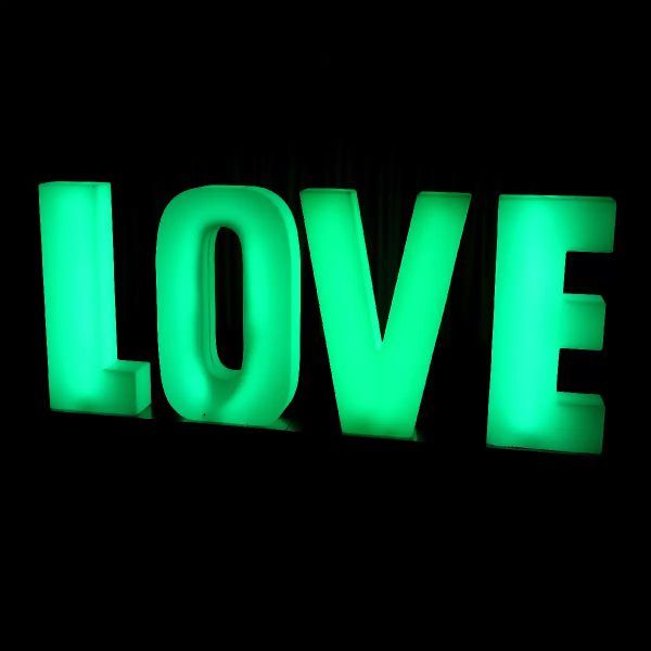 glow letter love