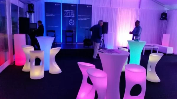 glow event with glow furniture