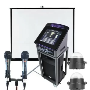 jukebox karaoke machine with projector screen