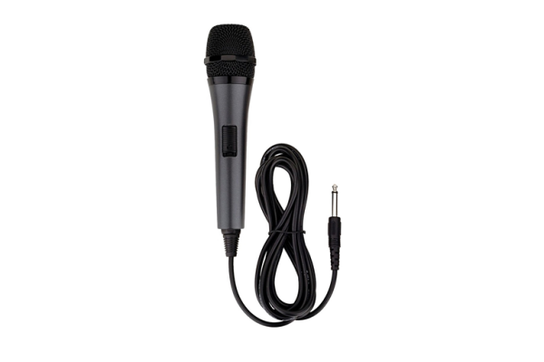 corded microphone black