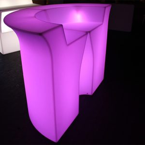 purple glow corner bar piece