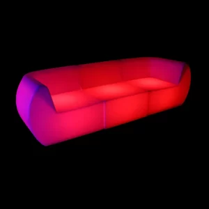 red glow lounge suite