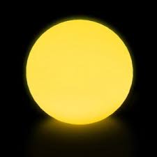 yellow glow sphere